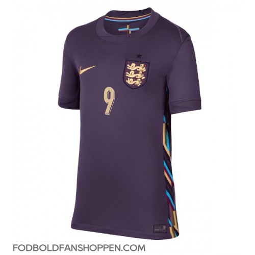 England Harry Kane #9 Udebanetrøje Dame EM 2024 Kortærmet England Harry Kane #9 Udebanetrøje Dame EM 2024 Kortærmet